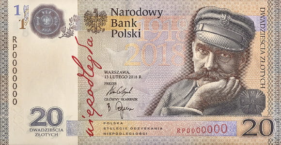 20 zł 100. rocznica Niepodległość