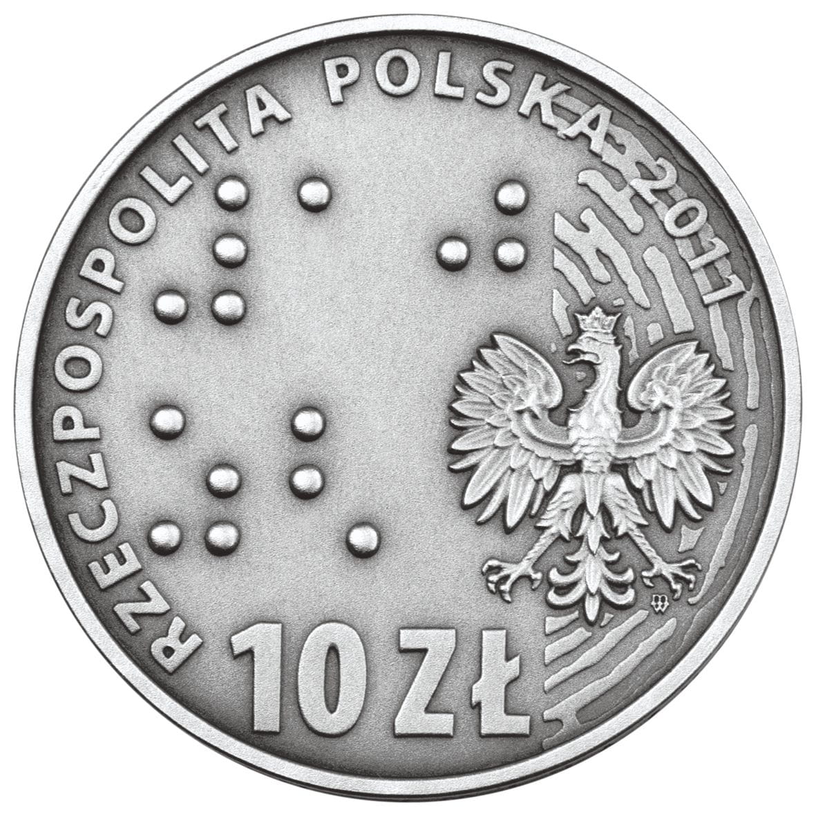10 zł Europa bez barier – 100-lecie Towarzystwa Opieki nad Ociemniałymi