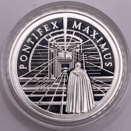 Moneta 10 zł Jan Paweł II pontifex maximus 2002