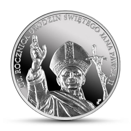 Moneta 10 zł 100. rocznica urodzin Świętego Jana Pawła II - 1 OZ