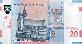 20 zł 1050. rocznica Chrztu Polski