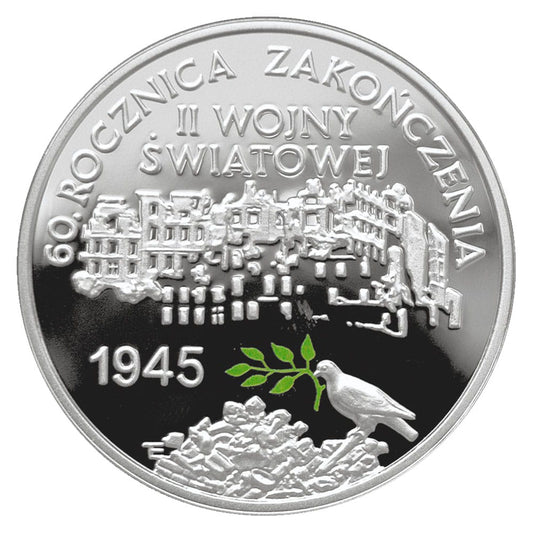 10 zł 60. rocznica zakończenia II wojny światowej