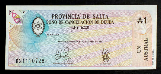 1 Austral -  Argentyna Provincia de Salta