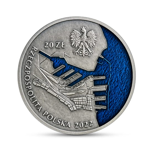 Moneta 20 zł  100-lecie Portu Gdynia