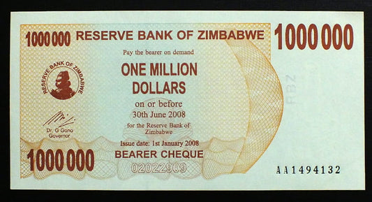 1 000 000 Dollars - Zimbabwe